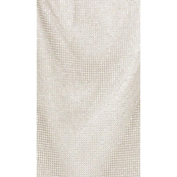 LAMARQUE Pati Rhinestone Mini Skirt in Silver XSmall New Womens Faux Leather - Picture 5 of 12